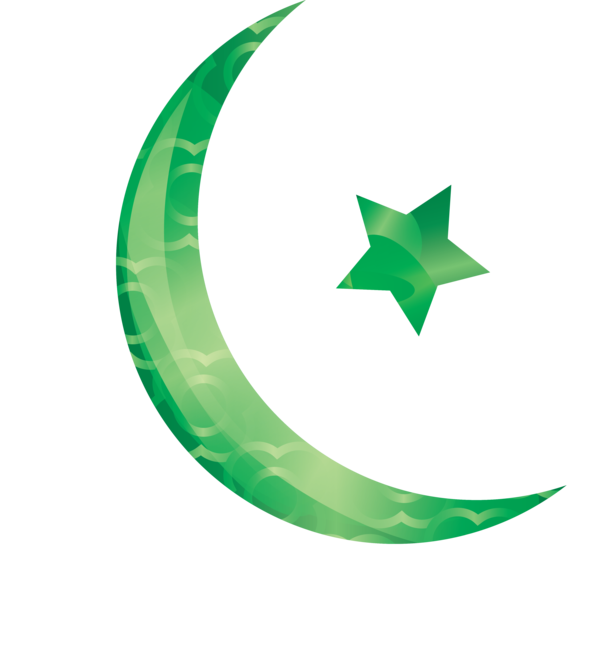 Transparent Ramadan Green Crescent Logo for Ramadan Moon for Ramadan