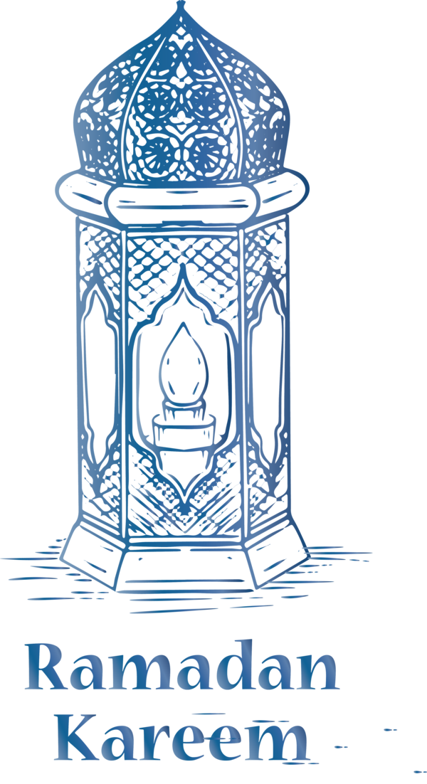 Transparent Ramadan Line art Font Cylinder for Ramadan Lantern for Ramadan