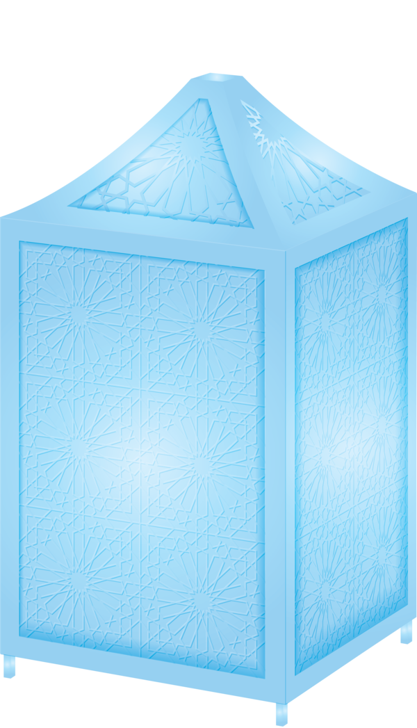 Transparent Ramadan Blue Turquoise Tent for Ramadan Lantern for Ramadan