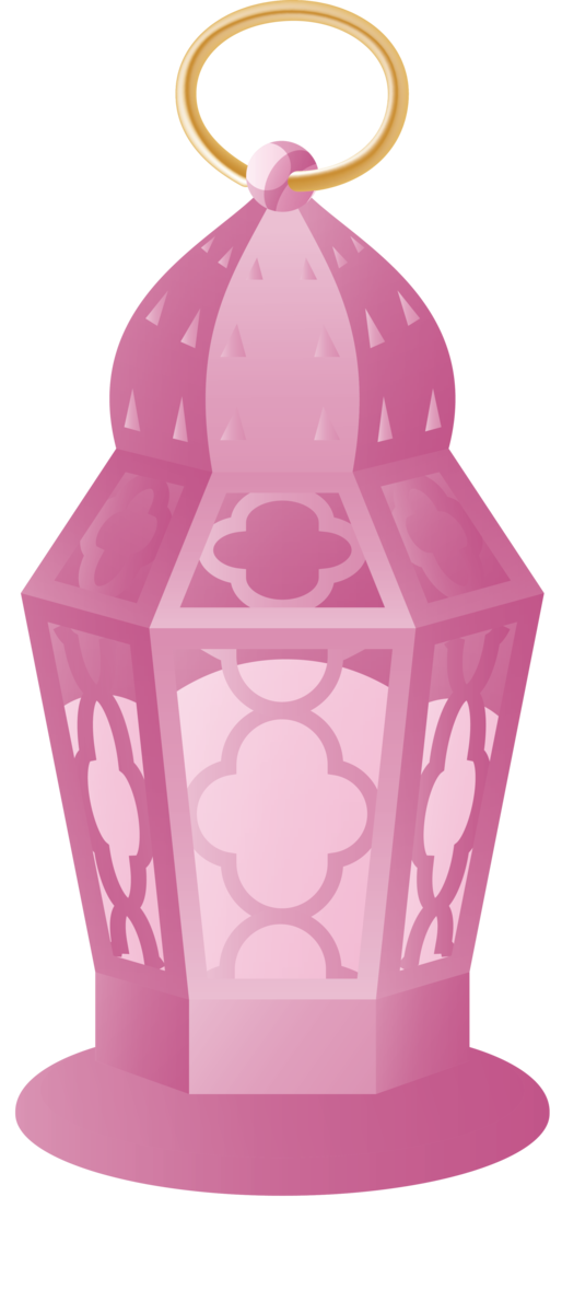 Transparent Ramadan Pink Magenta Lantern for Ramadan Lantern for Ramadan