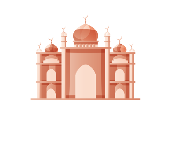Transparent Ramadan Arch Landmark Architecture for Mosque for Ramadan