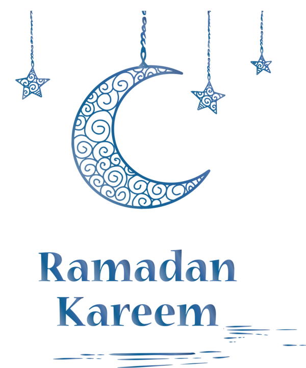 Transparent Ramadan Text Font Line for Ramadan Moon for Ramadan