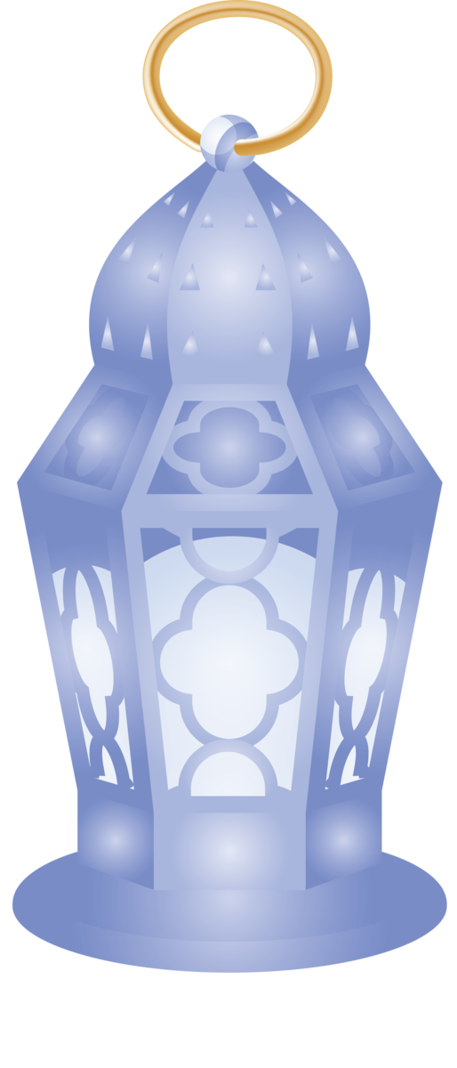 Transparent Ramadan Blue Cobalt blue Lantern for Ramadan Lantern for Ramadan