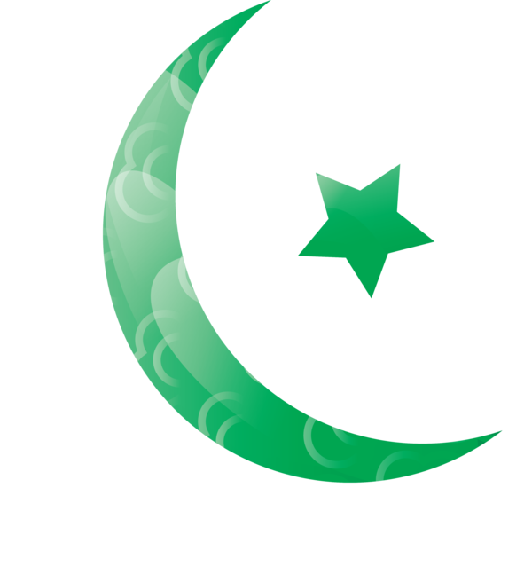 Transparent Ramadan Green Logo Flag for Ramadan Moon for Ramadan