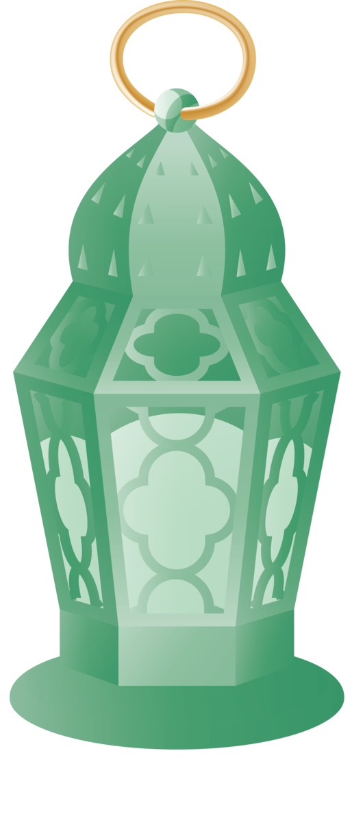Transparent Ramadan Green for Ramadan Lantern for Ramadan