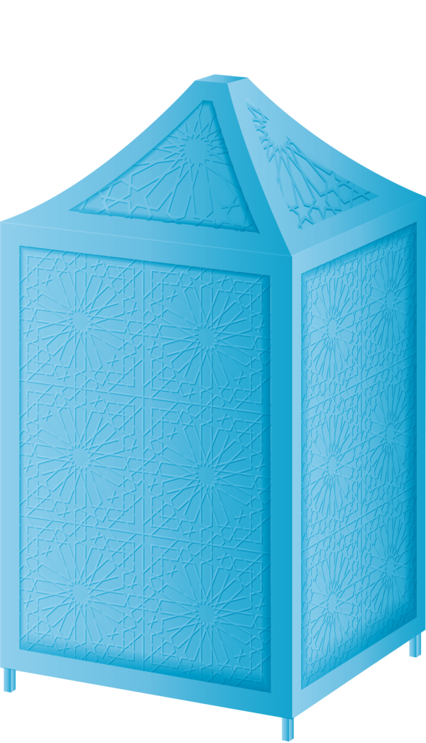 Transparent Ramadan Blue Turquoise Aqua for Ramadan Lantern for Ramadan