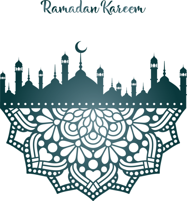 Transparent Ramadan Textile Pattern Line art for Mosque for Ramadan