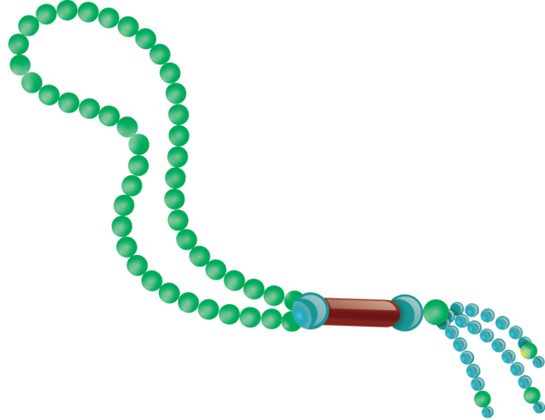 Transparent Ramadan Green Bead Jewellery for Prayer Beads for Ramadan