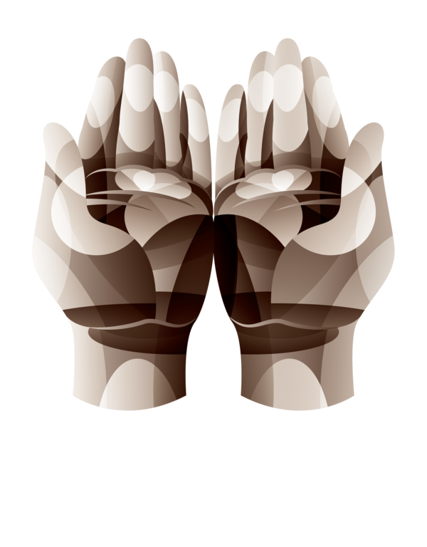 Transparent Ramadan Hand Finger Gesture for Dua for Ramadan
