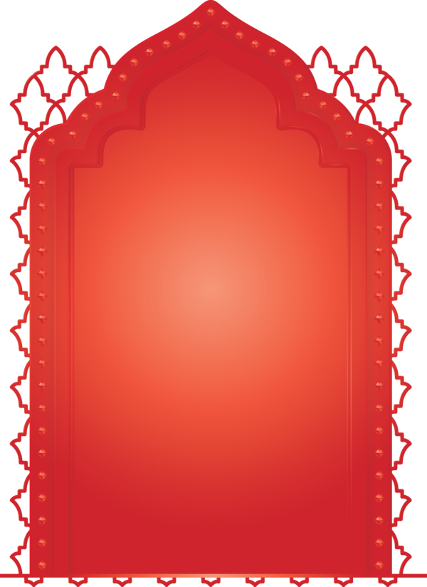 Transparent Ramadan Red Rectangle for EID Ramadan for Ramadan