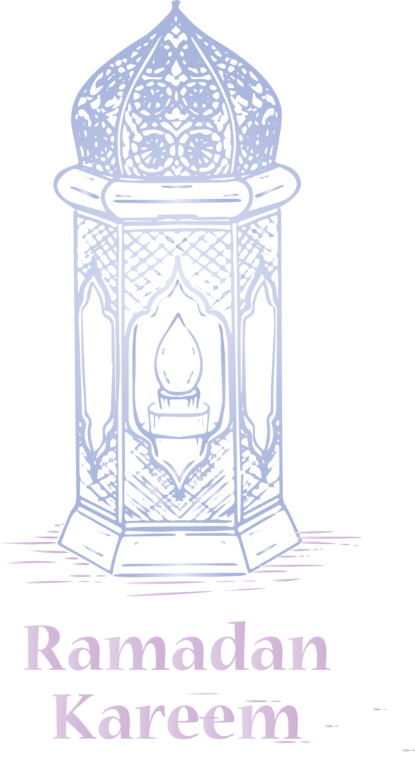 Transparent Ramadan Pedestal Drawing Line art for Ramadan Lantern for Ramadan