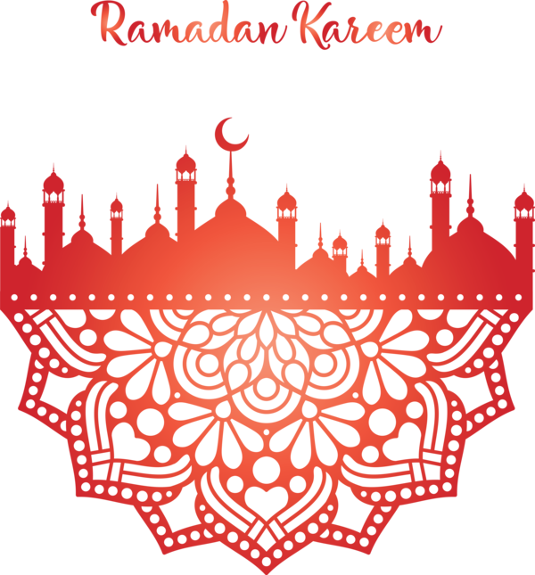 Transparent Ramadan Red Textile for Mosque for Ramadan