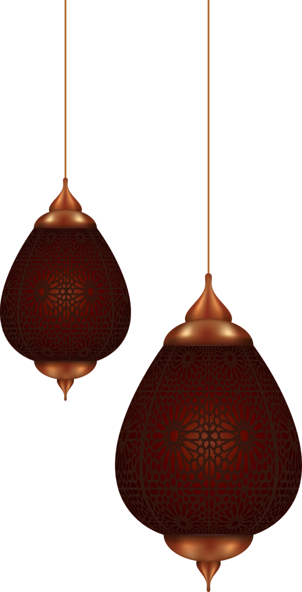 Transparent Ramadan Lighting Light fixture Brown for Ramadan Lantern for Ramadan