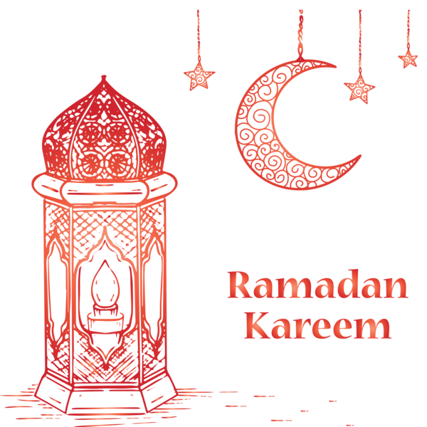 Transparent Ramadan Line Font Line art for Ramadan Lantern for Ramadan
