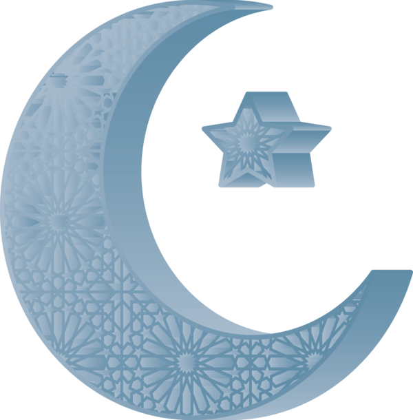 Transparent Ramadan Aqua Crescent Circle for Ramadan Moon for Ramadan