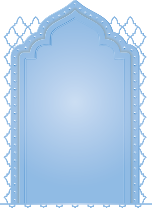 Transparent Ramadan Blue Rectangle for EID Ramadan for Ramadan