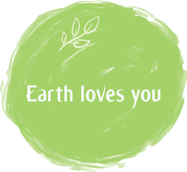 Transparent Earth Day Green Yellow Logo for Happy Earth Day for Earth Day