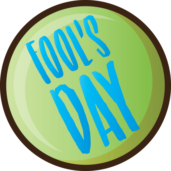 Transparent April Fool's Day Logo Oval for April Fools for April Fools Day