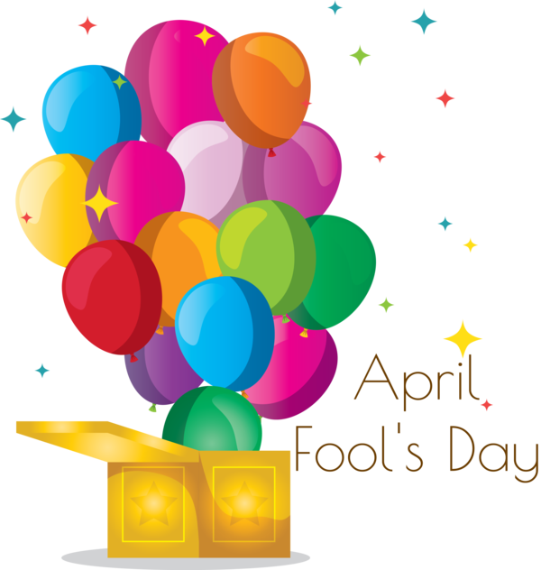 Transparent April Fool's Day Balloon Font for April Fools for April Fools Day