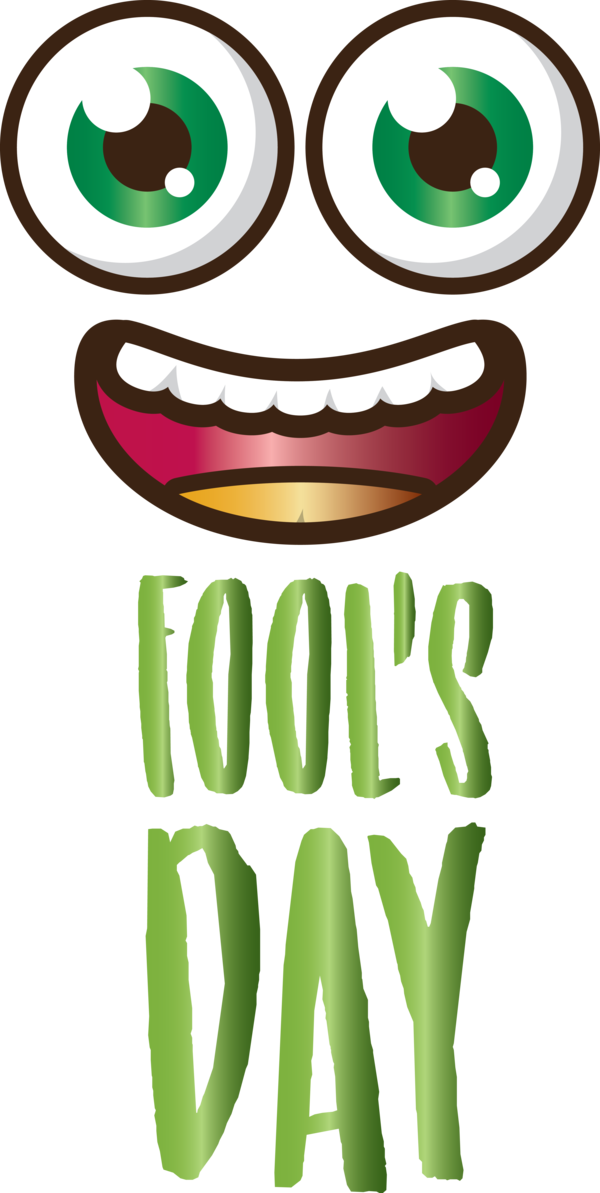 Transparent April Fool's Day Green Facial expression Smile for April Fools for April Fools Day