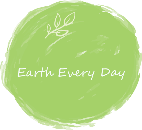 Transparent Earth Day Green Font Logo for Happy Earth Day for Earth Day