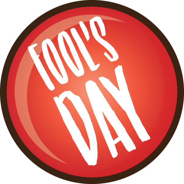 Transparent April Fool's Day Logo Font Oval for April Fools for April Fools Day