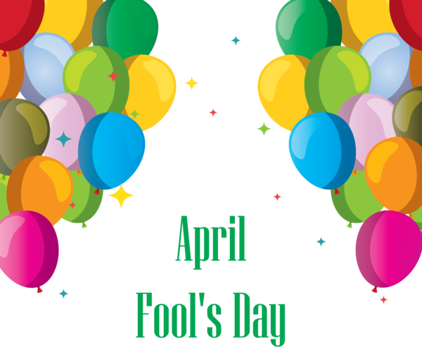 Transparent April Fool's Day Balloon Party supply Pattern for April Fools for April Fools Day