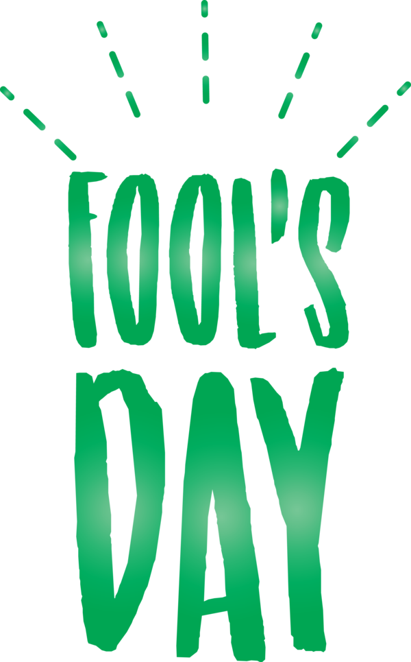Transparent April Fool's Day Green Text Font for April Fools for April Fools Day
