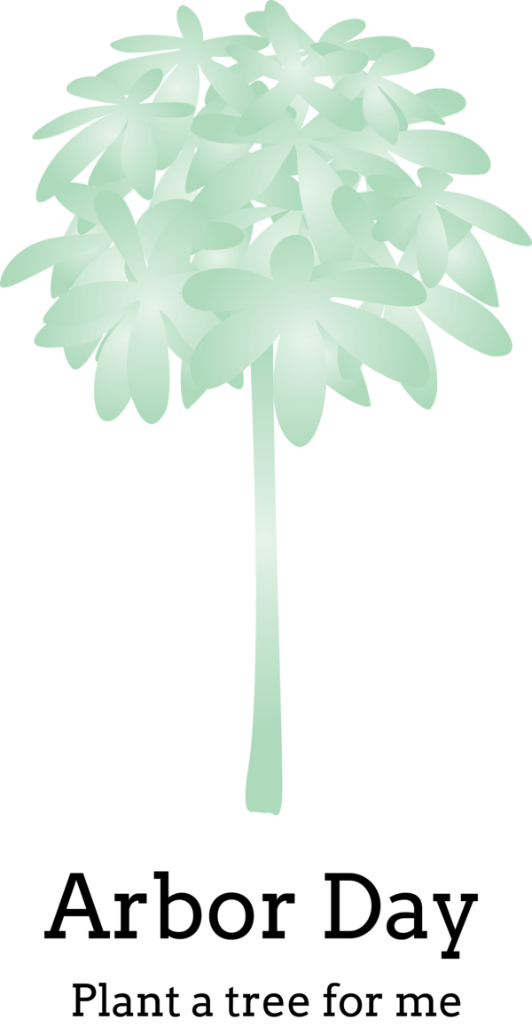 Transparent Arbor Day Tree Leaf Palm tree for Happy Arbor Day for Arbor Day