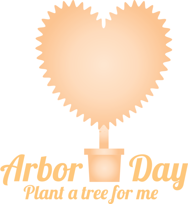 Transparent Arbor Day Heart Text Love for Happy Arbor Day for Arbor Day
