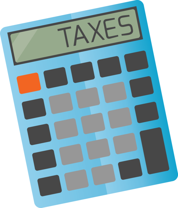 Transparent Tax Day Calculator Office equipment Font for 15 April for Tax Day