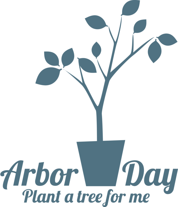 Transparent Arbor Day Text Font Plant for Happy Arbor Day for Arbor Day