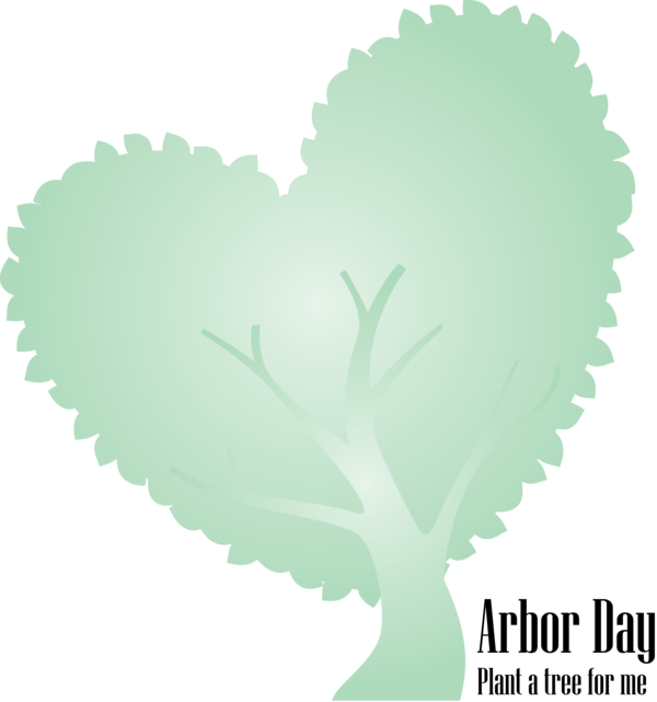 Transparent Arbor Day Leaf Heart Symbol for Happy Arbor Day for Arbor Day