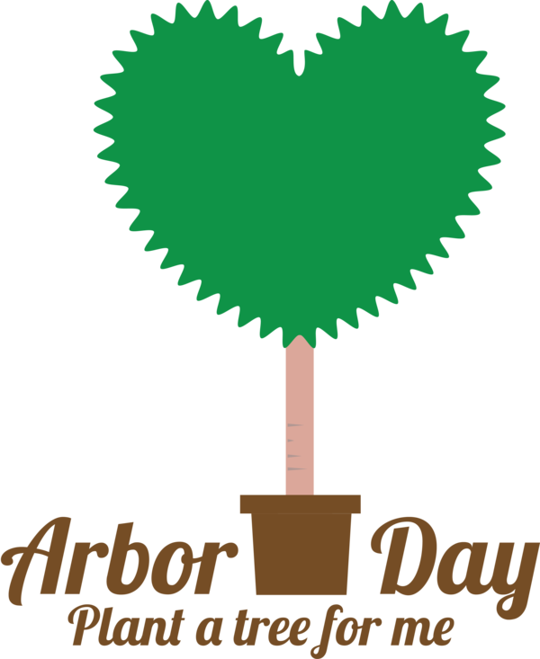 Transparent Arbor Day Green Tree Plant for Happy Arbor Day for Arbor Day