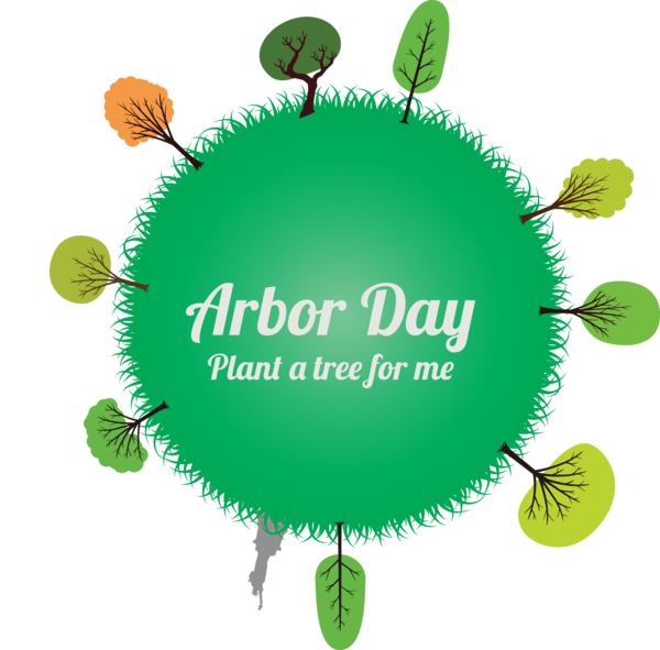 Transparent Arbor Day Green Logo for Happy Arbor Day for Arbor Day