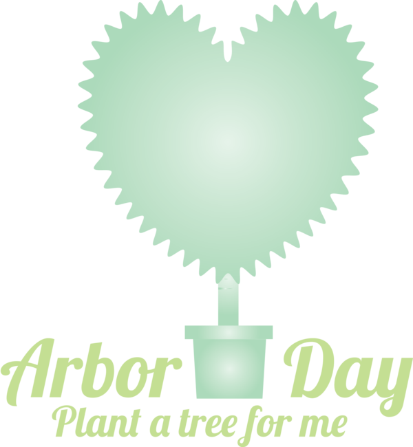 Transparent Arbor Day Heart Logo Love for Happy Arbor Day for Arbor Day