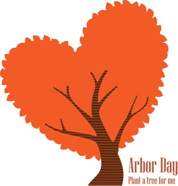 Transparent Arbor Day Tree Plant Heart for Happy Arbor Day for Arbor Day