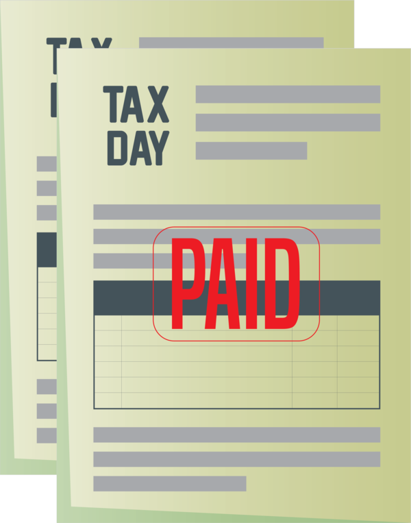 Transparent Tax Day Text Font Line for 15 April for Tax Day