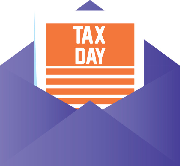 Transparent Tax Day Electric blue Logo Font for 15 April for Tax Day