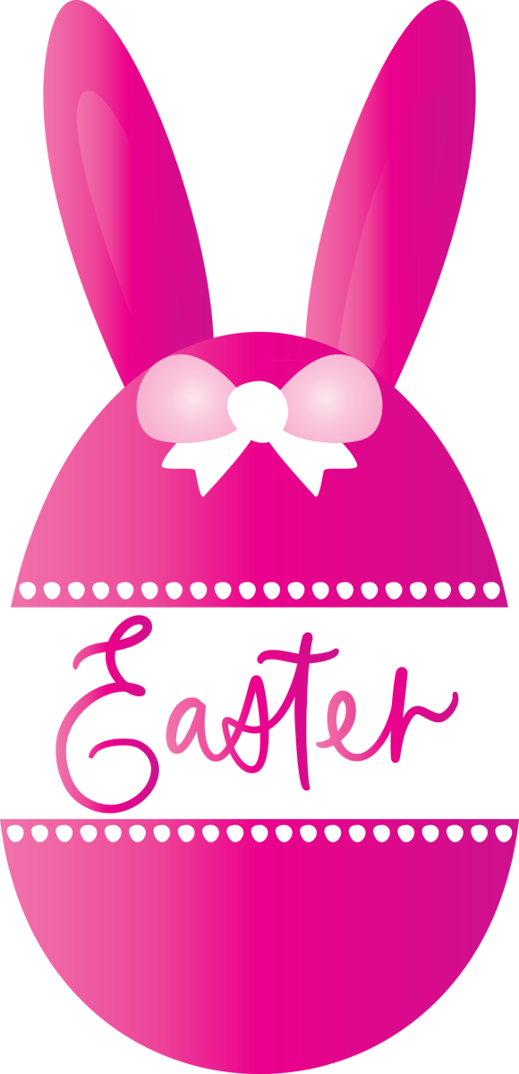 Transparent Easter Pink Magenta Ribbon for Easter Day for Easter