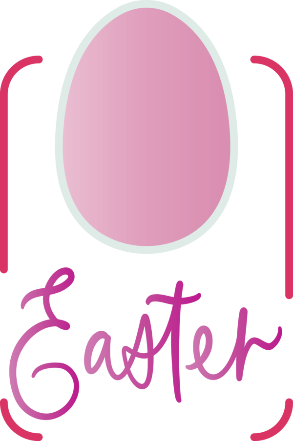 Transparent Easter Pink Font Material property for Easter Day for Easter
