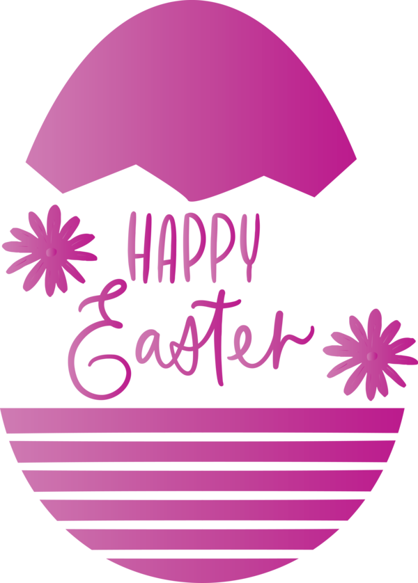 Transparent Easter Pink Text Violet for Easter Day for Easter