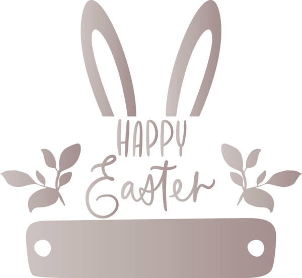 Transparent Easter Text Logo Font for Easter Day for Easter
