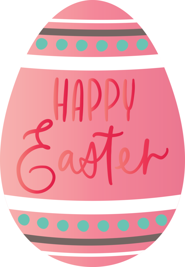 Transparent Easter Pink Easter egg Tableware for Easter Day for Easter