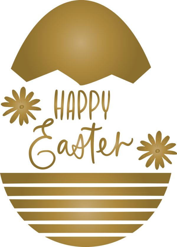 Transparent Easter Text Logo Label for Easter Day for Easter