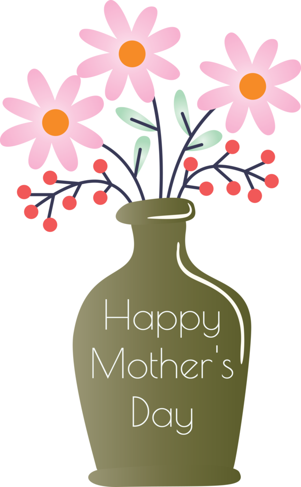 Transparent Mother's Day Vase Flowerpot Artifact for Mother's Day Flower for Mothers Day