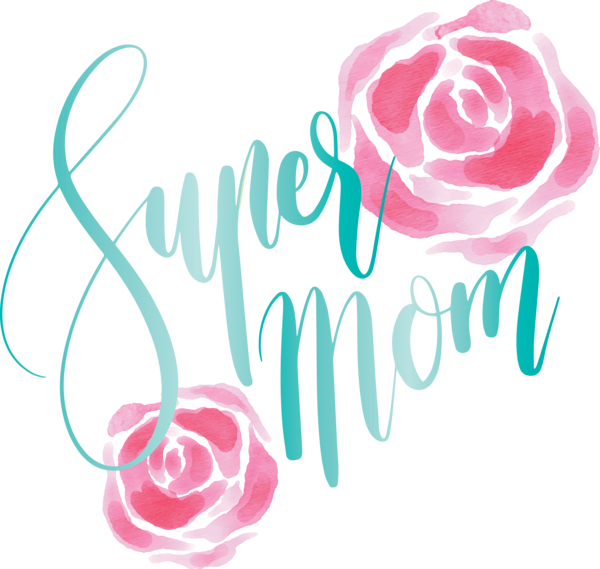 Transparent Mother's Day Pink Text Font for Mothers Day Calligraphy for Mothers Day