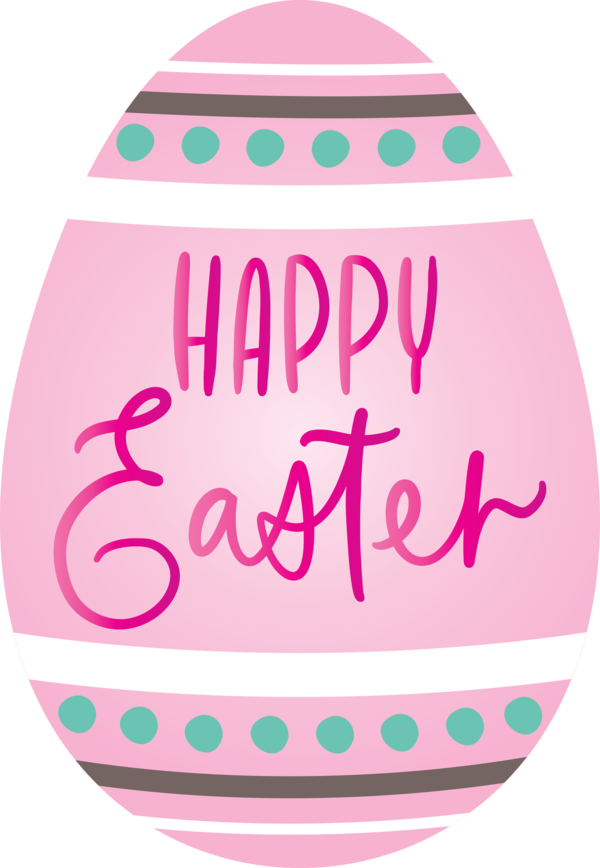 Transparent Easter Pink Easter egg Pattern for Easter Day for Easter