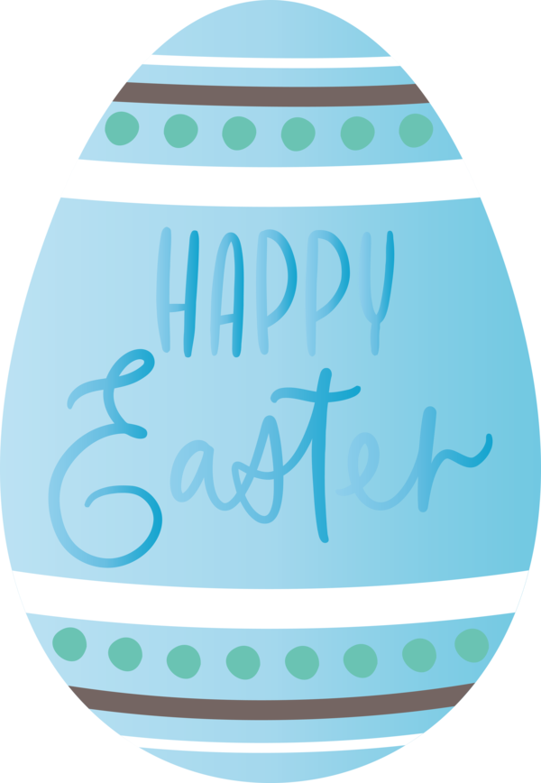 Transparent Easter Turquoise Aqua Design for Easter Day for Easter