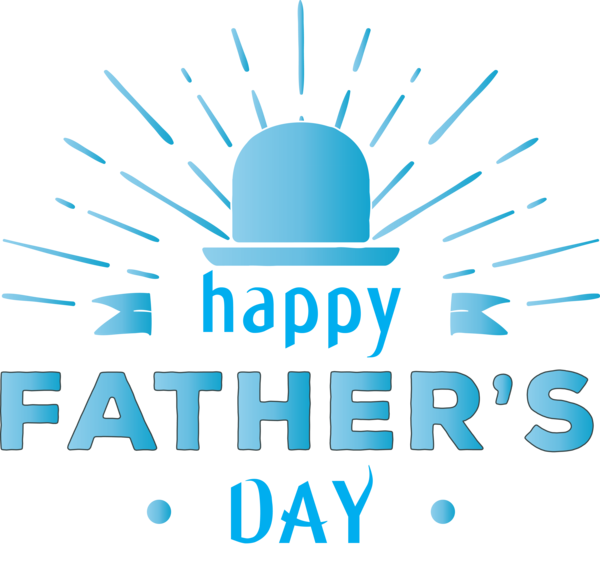 Transparent Father's Day Text Logo Line for Happy Father's Day for Fathers Day